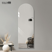 BOLEN light luxury simple full-length mirror Wall self-adhesive wearing mirror explosion-proof fitting mirror home hanging wall ins Wind Wall Wall