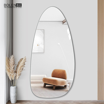 BOLEN light luxury art mirror full-length mirror Net red frameless dressing mirror Wall self-adhesive non-perforated fitting mirror