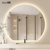 Creative Creative Semicap Smart Bath Mirror Mirror Make Press Makeup Makeup Make Make Make стена -круглое зеркало