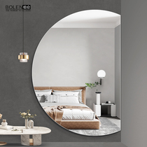 BOLEN semicircular dressing mirror full-length mirror bedroom cloakroom fitting mirror Wall self-adhesive porch decorative mirror