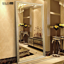 BOLEN Solid wood fitting mirror Full-length mirror Floor-to-ceiling mirror Full-length mirror Wall-mounted mirror Wild fitting mirror Landmark