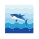 Boy Boy Ocean Shark Chủ đề Tiệc sinh nhật Khay Bộ đồ ăn Kéo Cờ quyến rũ Kính sáng tạo Bong bóng màu xanh - Kính râm