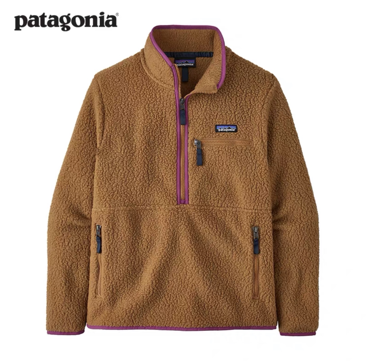 ISA USA Patagonia Patagonia retro Pile Woman Semi-zipper Veeve 22835