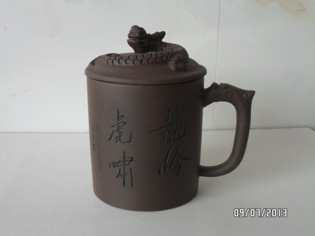 [Dingshan] Zisha Cup Yixing Chính Hãng Handmade Ấm Trà Big Trà Cup Bìa Cup Tím Trà Đặt Đặc Biệt cung cấp nồi đất