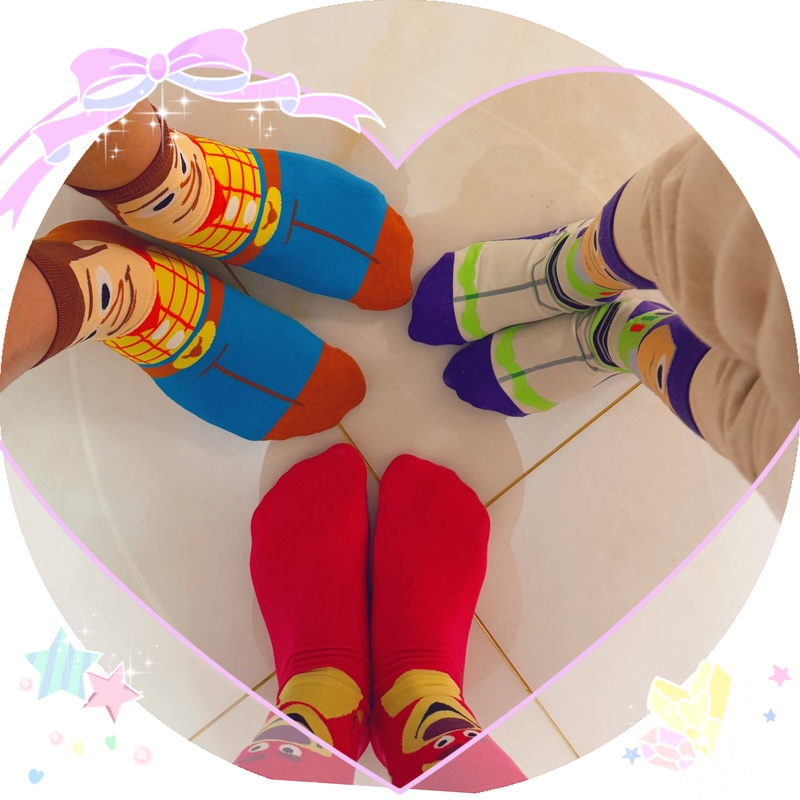 Sam Toy Story Fun Socks Set Cupcake Socks Four-Pair Pack Suitable for the Whole Family Parent-Child Style