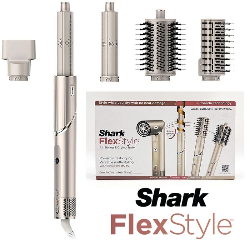 Shark HD430 FlexStyle Negative Ion Hair Dryer&Airwrap,Powerf Shark HD430 FlexStyle Negative Ion Hair Dryer&Airwrap,Powerf