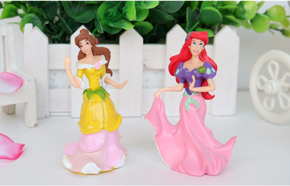 Cảnh làm bánh khuôn năm công chúa hoa tiên nhầm lẫn búp bê cơ thể bé trần truồng phụ kiện mới búp bê giấy hàn quốc