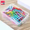 Yomi B10204X Color paper clip Color paper clip Plastic wrapped financial certificate binding needle 100 pcs