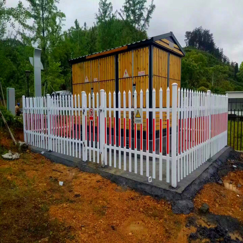 Pvc Plastic Steel Transformer Fence Guardrail Distribution Box Kindergarten Railing Plastic Fence Courtyard Fence Cement