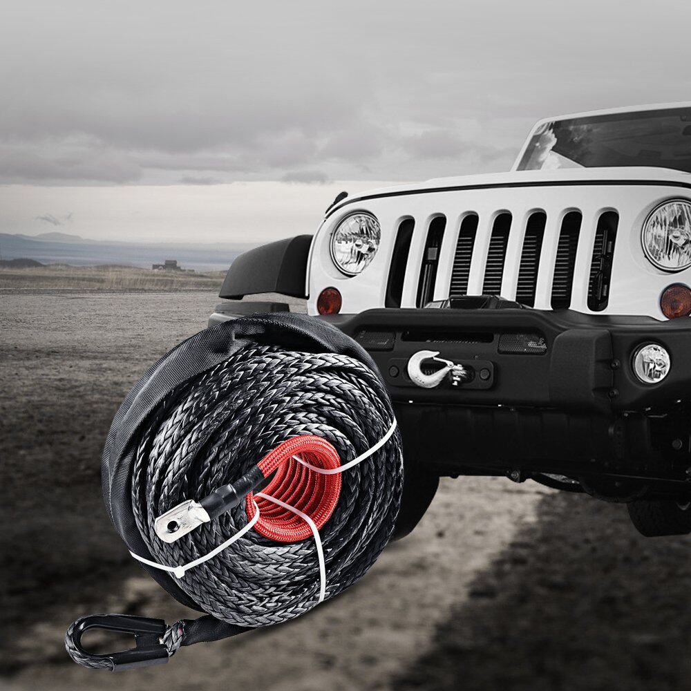 Witched rope trailer rope cross-road car nylon rope ultra-high molecular fiber rope electric winch with self-rescue modification