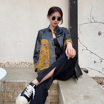 Early spring new high-end Australian leather sheepskin leather clothing 2021 Winter short womens coat National Style series