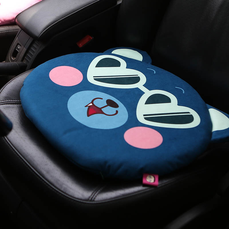 Xiaoman waist car cushion cartoon cute four seasons main driver cushion creative single-seat tide brand seat cover car supplies