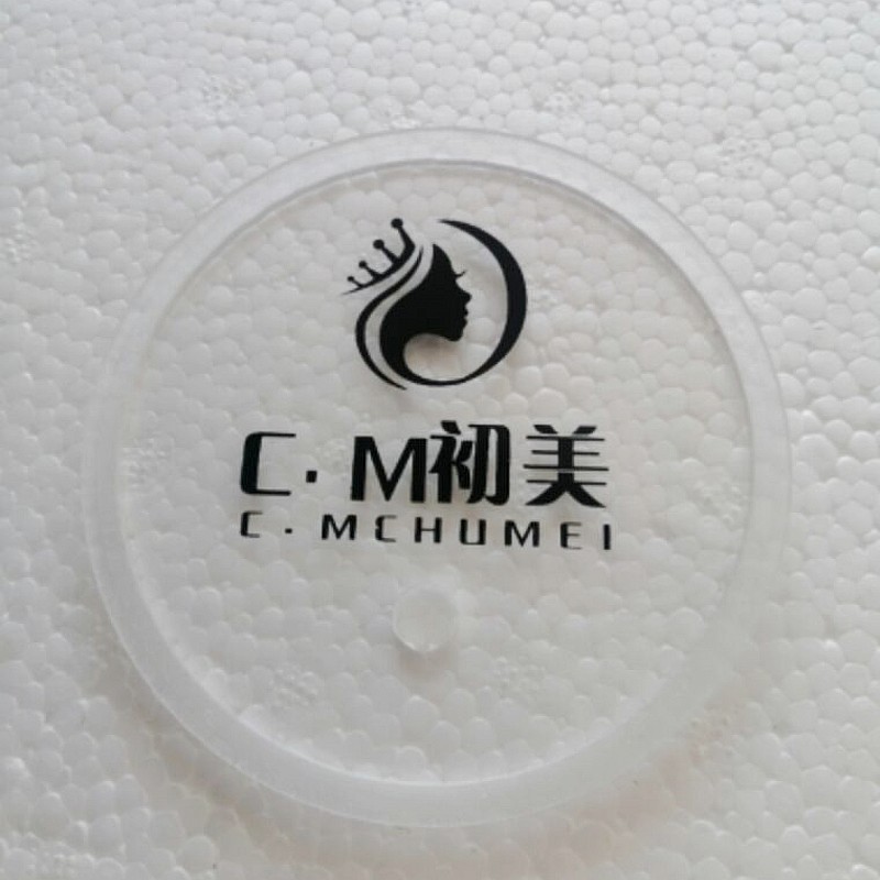 Acrylic Plastic Mark Cup Glass Cup Lid Custom Shop Name LOGO Water Cup Tea Cup Transparent Cover Round Beauty Hair Cup-Taobao