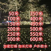 LED super long light with wedding decoration atmosphere color light Wedding wedding 10 meters male and female flashing light string light starry sky