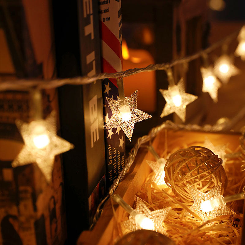 Star Lamp usb Battery room Dormitory Bed Curtain light bunk beds Sleeping Room Bed in bed Coloured Lights On Bed