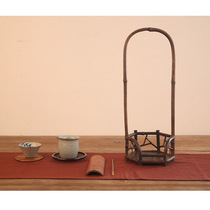  Zizhu cool stove rack cool stove table Flower table tea table accessories Export Japan tea shed tea ceremony accessories Ink bamboo tea table