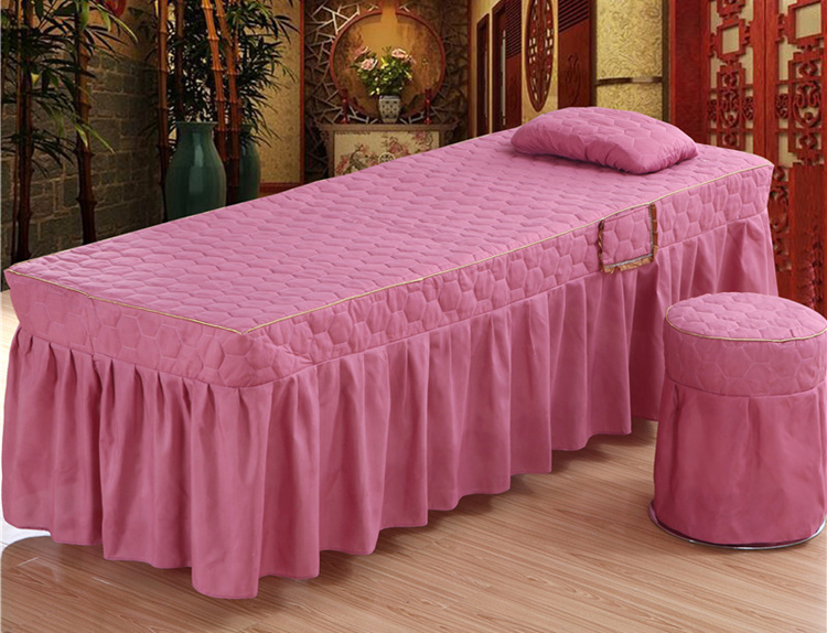 khăn trải giường đẹp tinh khiết denim hình thang khăn trải giường gội đầu vuông moxibustion tròn khử trùng Body denim - Trang bị tấm ga spa