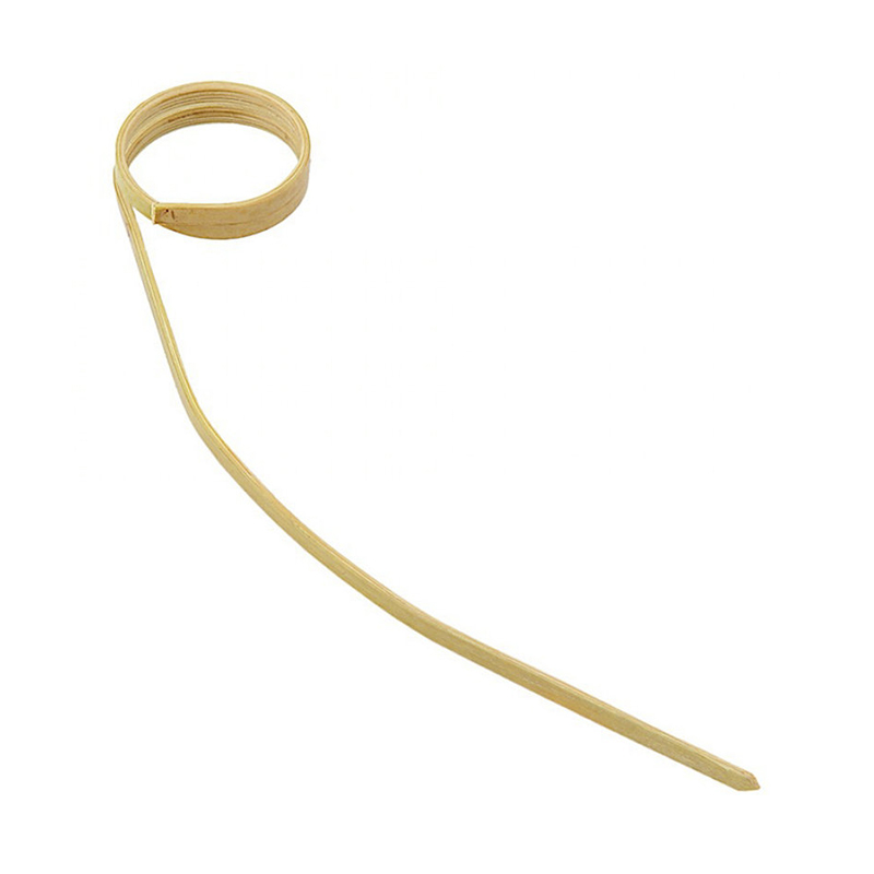 50 packs cocktail stick wine needle cocktail decoration stick fruit stick curved bamboo stick fruit stick pastry stick