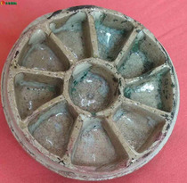 Yuanjun kiln moon white glaze palette box