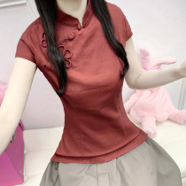 Tang dress women Chinese style Hanfu young improved version of Cheongsam short-sleeved top fashion slim thin everyday short section
