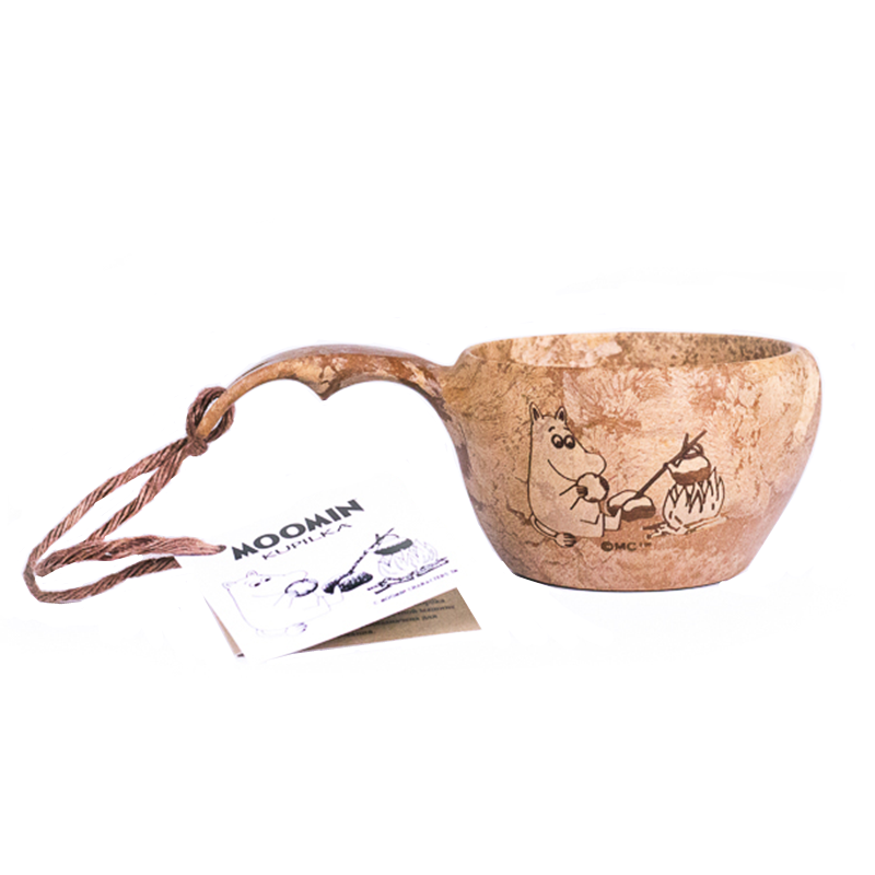 Finnish national treasure grade gift Kupilka Moomin co-branded coffee cup kuksa camping wooden cup bowl