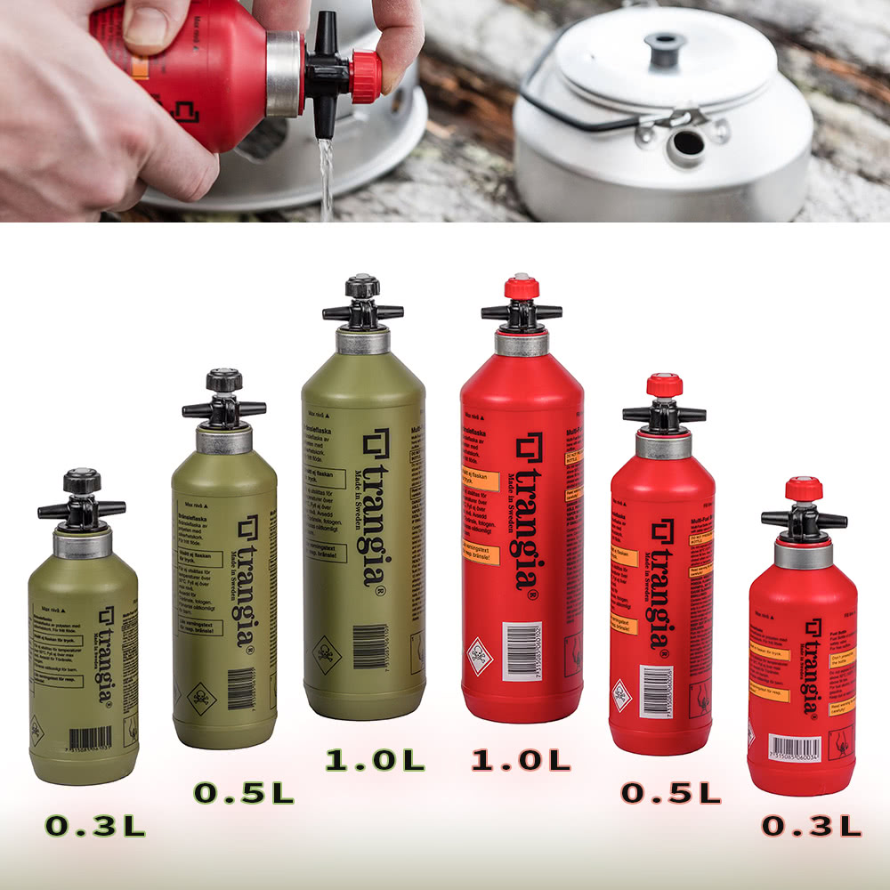 Sweden's Trangia Fuel Bottle Fuel Bottle Alcohol to press the portable Safety Container Network Red Single