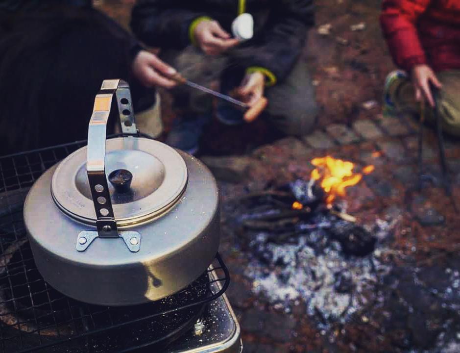 Uniflame Mountain Kettle Professional Family Jacket Pan Burning Water Field Cooking Water Light Weight Aluminum Pot Aluminum Alloy Camping