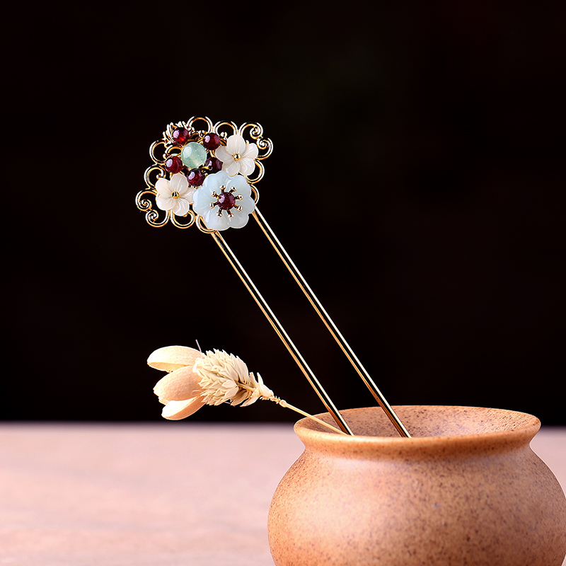 Ancient Wind Hairpin Hairpin Hairpin Hairdresser Head Accessories Sensual Hairdresser Hairdresser Woman Hanfu Minimalist Ornament U Type Hairpin Gift
