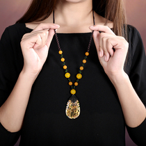 Yan Yu Jiangnan sweater chain decorative pendant jewelry accessories agate high-end pendant long hanging ornaments Joker necklace women