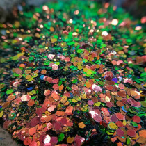 Imported optical Chameleon glitter powder Nail patch angle discoloration Jin Cong glitter powder high light discoloration 20 grams of bottled