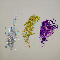Laser glitter powder size mix and match colorful powder crafts Rainbow glitter sequins DIY handmade glitter 50 grams