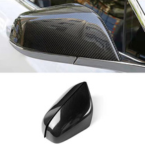 Adapté à 14-20 Tesla Model S clair brillant fibre de carbone rearview rétro-miroir voiture inversée anti-raclage anti-raclage