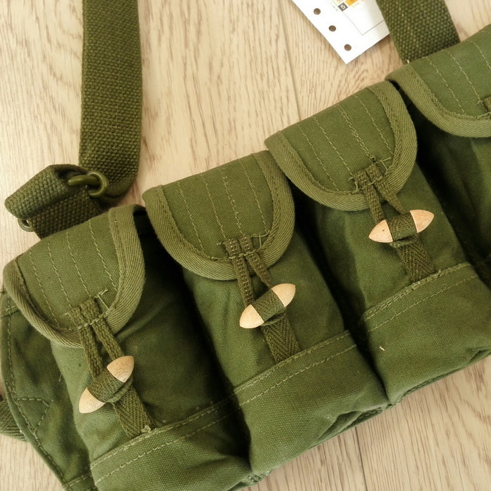 Retired 70's stock canvas 56 half-style tactical vest outdoor 10-pocket chest hanging 56 half-style equipment