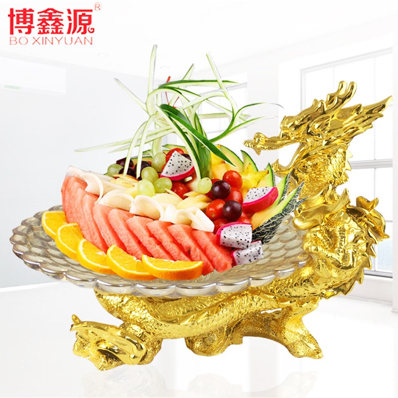 Ktv Special Fruit Tray 2025 New Model Hotel High-End Commercial Light Luxury Resin Tray Table Setting Fruit Tray Stand Decoration