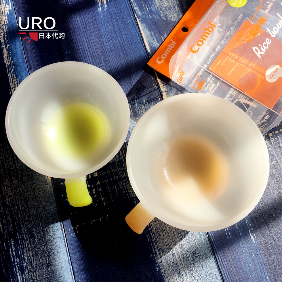 Japanese Kombi Baby Baby Tableware Side Food Training Bowl Anti - slip deep mouth bowl tea rice bowl