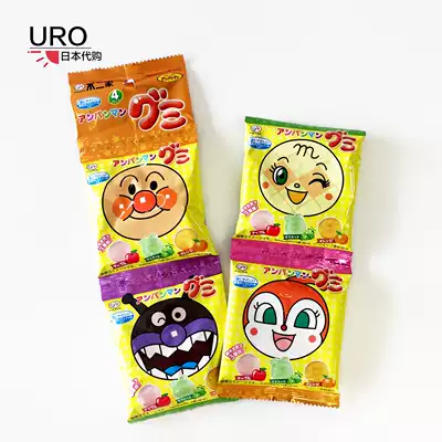 Spot) Japanese native Breadman baby children's tooth guard mixed fruit juice QQ fudge four-pack
