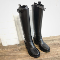 ANN Boots (Ice Field) High-heeled Knights Boots Thick-soled High Boots Boots Boots Boots Leather Boots Boots Boots for Women