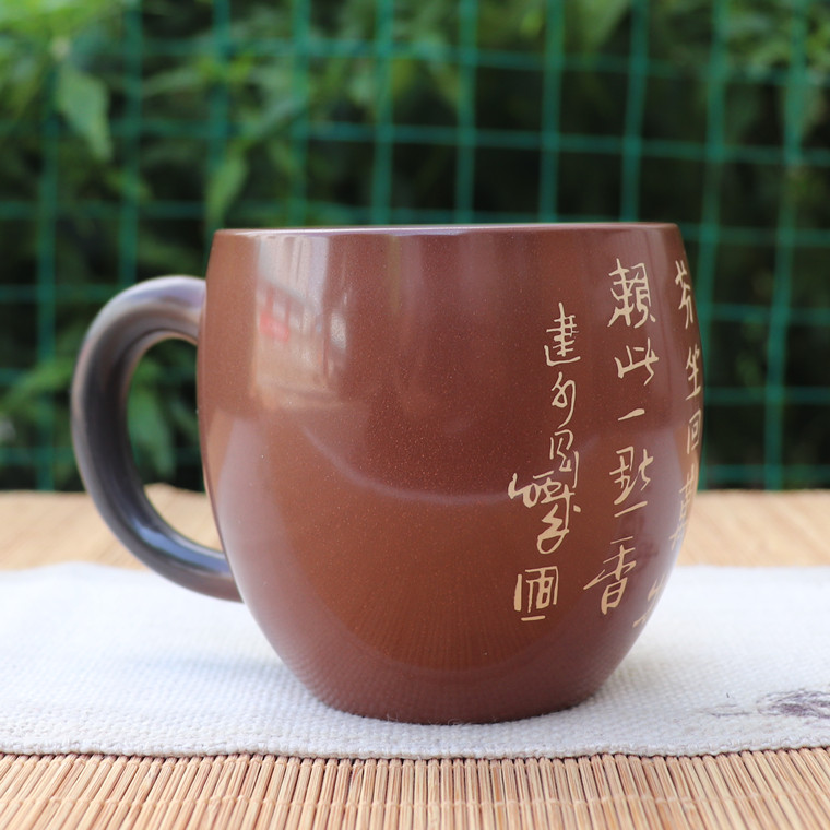 Yunnan Purple Pottery Tea Set Master's Cup Built Pottery Cup Handcup Black Pottery Cup handmade cup to Bingcheng Master's small tea cup