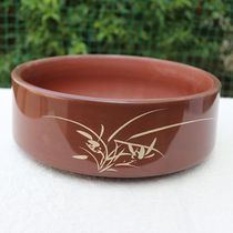 Yunnan Jianshui Purple Pottery Tea Cup Tea Sea Small Wind Water Cylinder Hydroponic Flower Pot parent Dai Tian Qing Cup for tea washing and pen washing 2