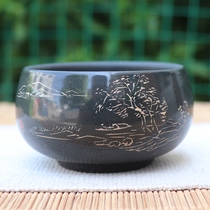 Yunnan Jianshui Purple Pottery Tea Tea Cup tea Tea Tea Tea Cup Huangxin State decorated Pan Zhiqing Exquisite Micro-Carved Masters Cup