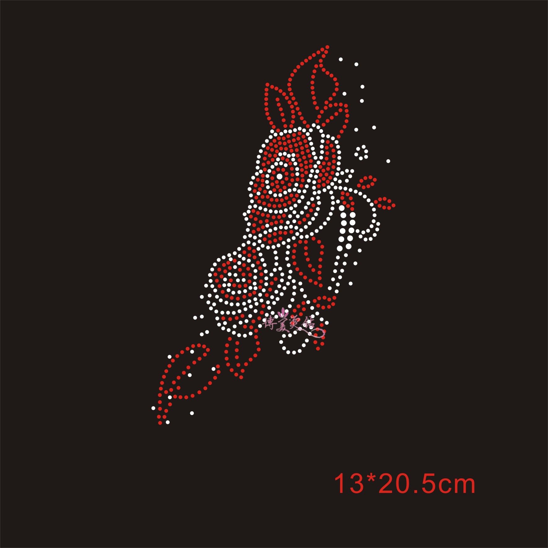 K Pop Rhinestone Patterns Rhinestone korean dress can be customized White + red white + light ...