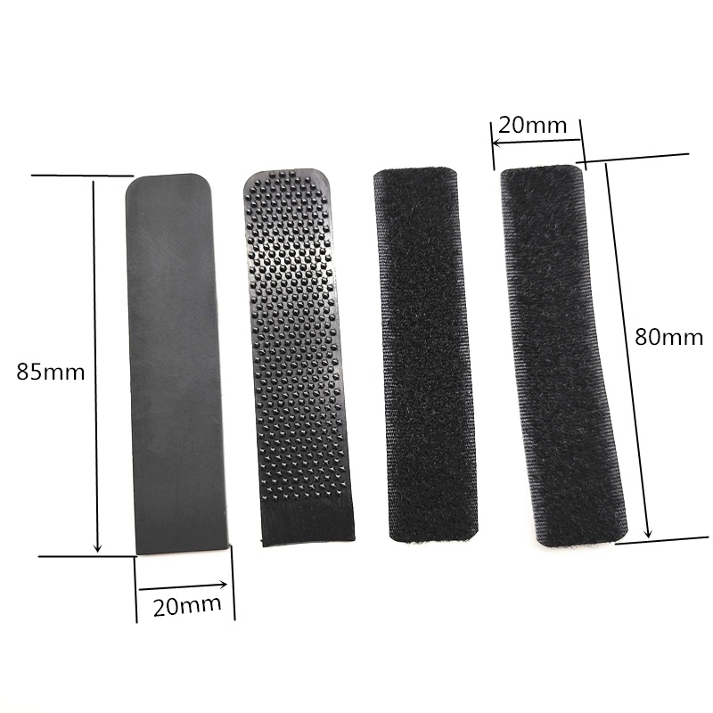 Sleeve Adjustment Fixing Tape, Velcro Cuff Tape, Adhesive Tape, Black Straight Shape, Jacket and Cap Accessories