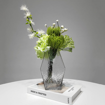 Modern light luxury simple glass vase flower vases simulated floral model room living room coffee table dining table decorations