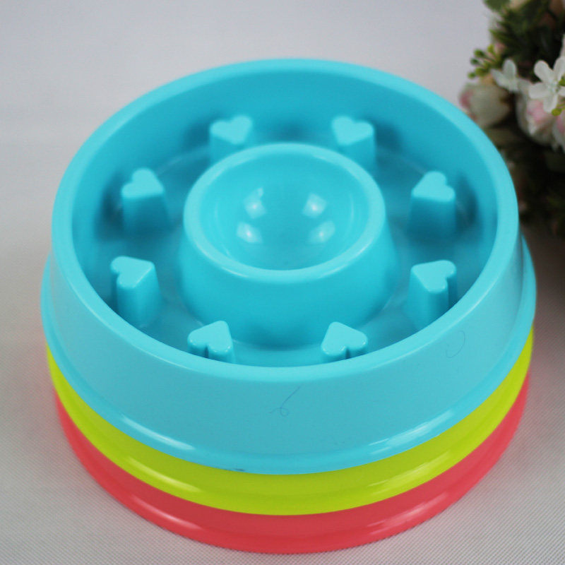 Dog anti-choking slow-food bowl puzzle anti-choking pot play food thirst-quenching slow-food bowl healthy weight loss tableware cat bowl food bowl