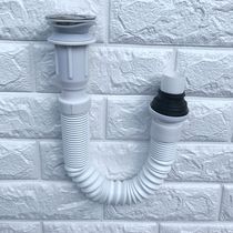 Ceramic basin drainer Stainless steel flap set sewer pipe Basin accessories Deodorant telescopic sewer pipe thread