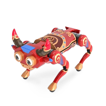 Spring Festival Evening with intelligent machine Niu four-legged mechanical cattle bionic robot domestic black technology