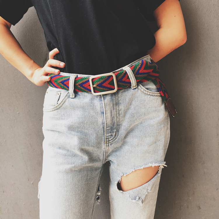 New more -- Colombian hand-woven wayuu belt South American characteristics