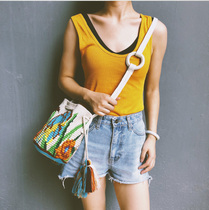 Colombian WAYUU bag boutique designer ArteTejido brand four-strand R16