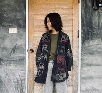 Custom-made exclusive selfies-Thai designer Strange Face Series Handmade Embroidered Dress