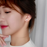 Небольшие серьги, серебро 925 пробы, 2025 года, изысканный стиль, четырехлистный клевер